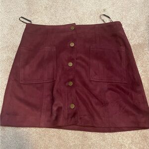 Forever 21 burgundy skirt